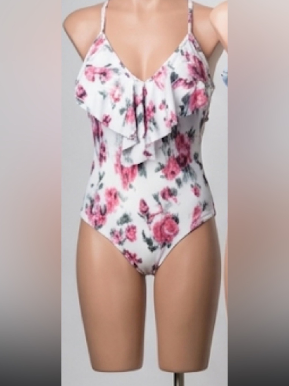 Laundry By Shelli Segal Floral Pink and Green One-Piece
